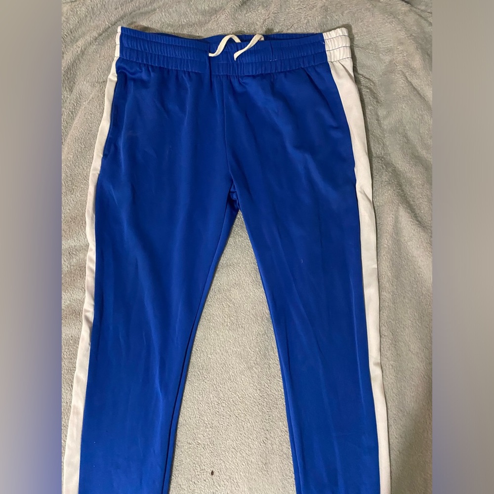 Royal Blue Side Strip Track Pants